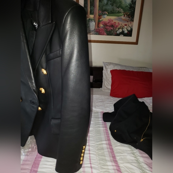 Balmain Leather Blazer - Picture 6 of 10